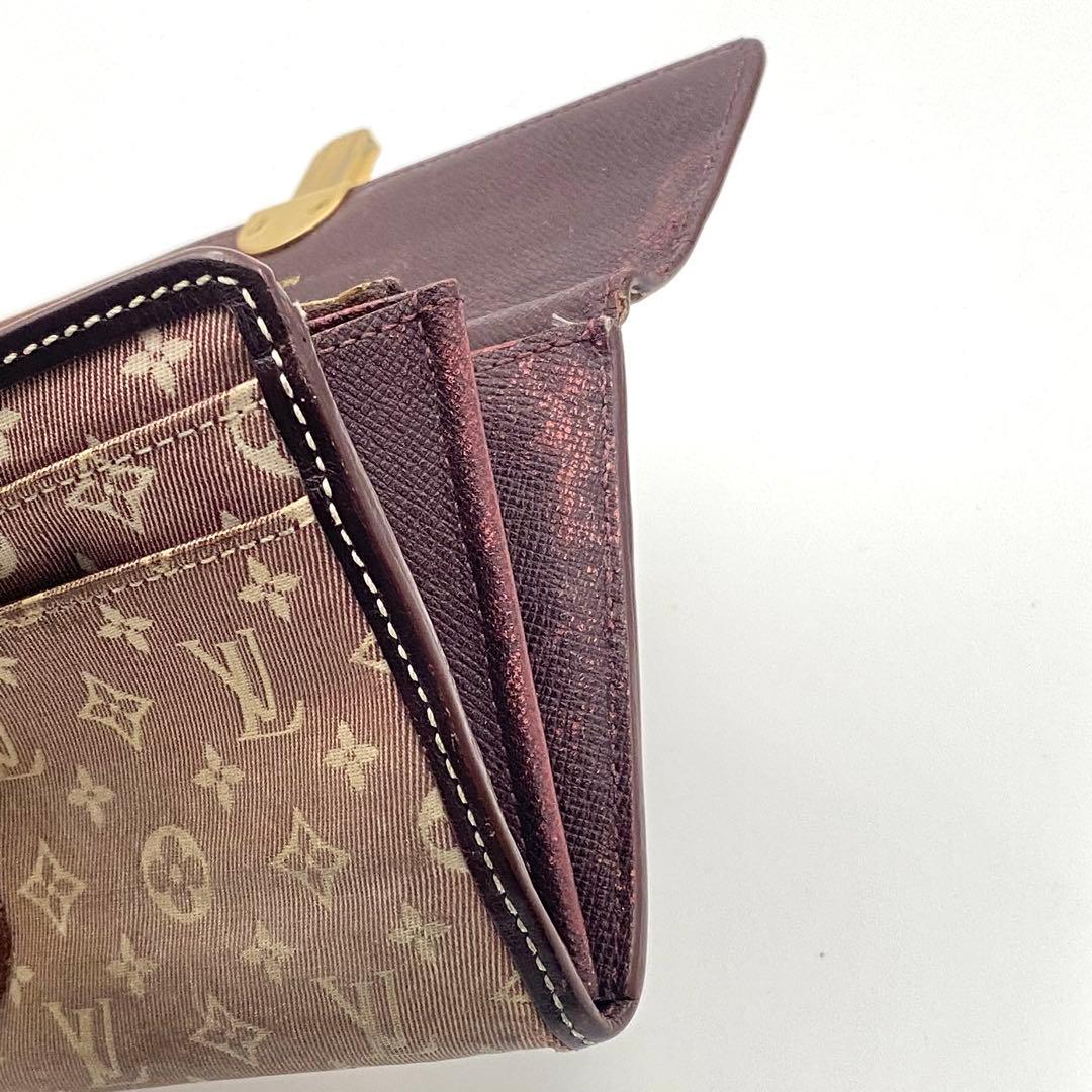 ルイヴィトン モノグラム イディール ポルトフォイユ サラ 長財布 セピア