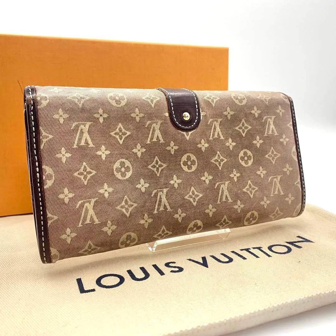 ルイヴィトン モノグラム イディール ポルトフォイユ サラ 長財布 セピア