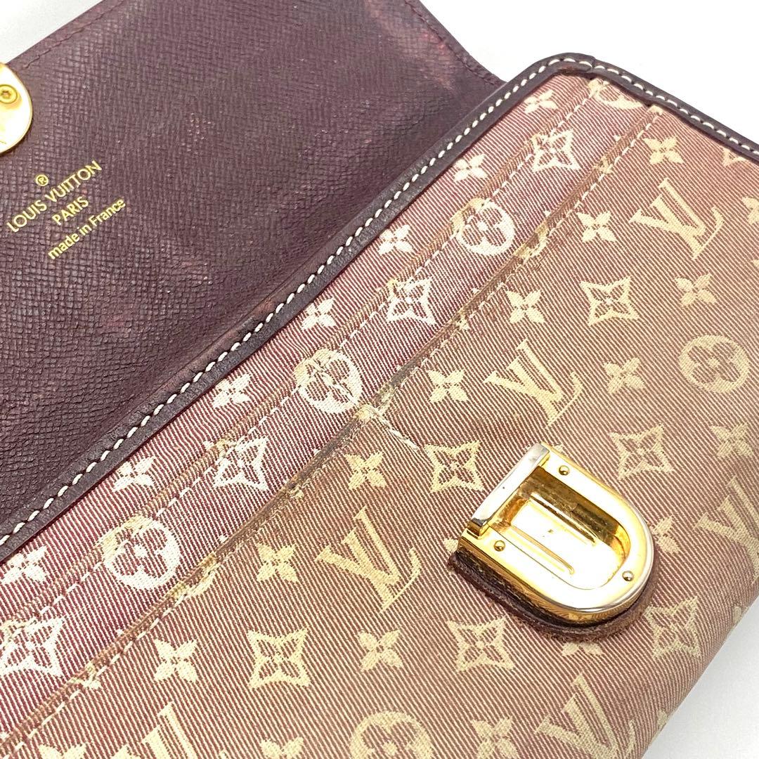 ルイヴィトン モノグラム イディール ポルトフォイユ サラ 長財布 セピア
