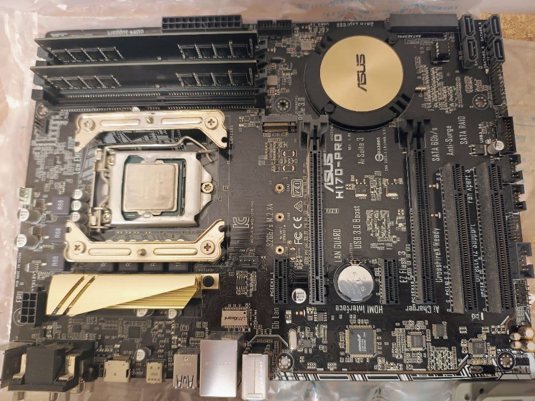 ASUS H170 PRO マザーボード + i7-6700K + メモリ16G