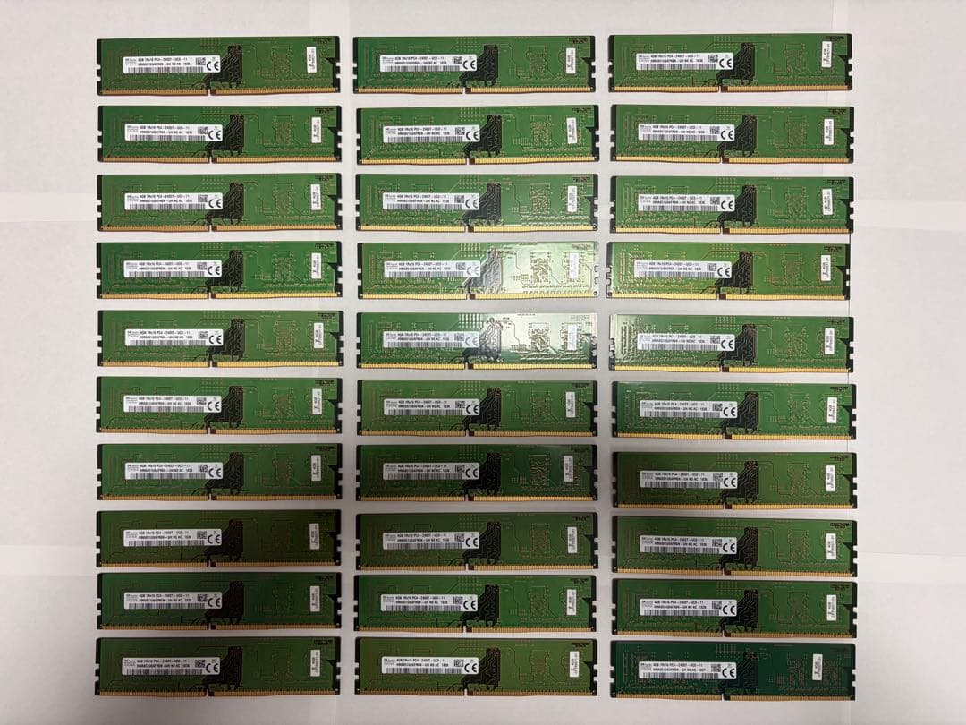 SK hynix 4GB DDR4 メモリ 2400MT/s 30枚セット