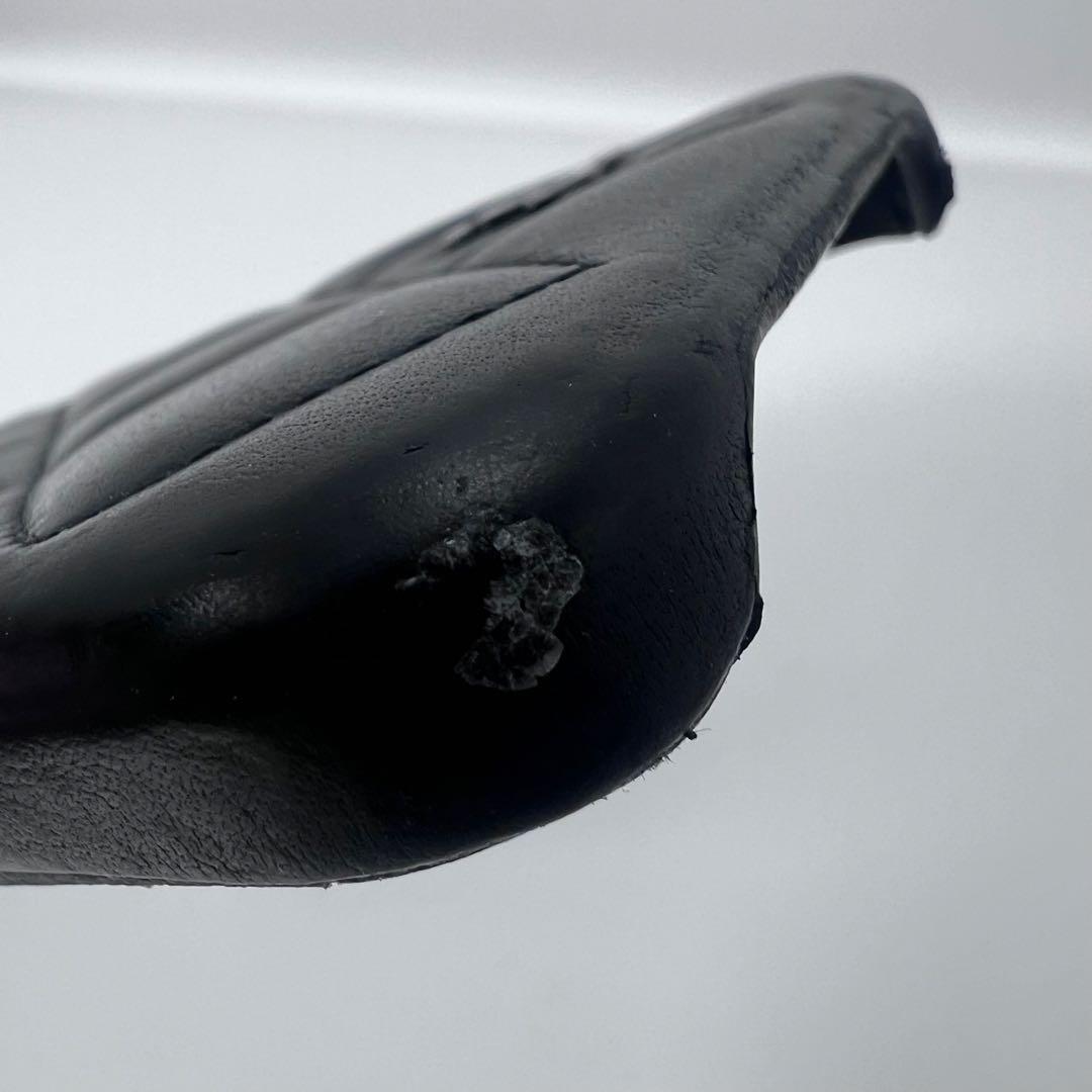 CHANEL iPhone15Pro ケース マトラッセ ラムスキン シリアル有