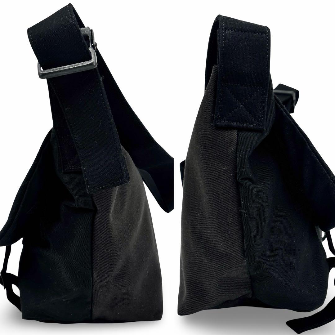 極美品】コムデギャルソン キャンバス ショルダー メッセンジャー バッグ　黒