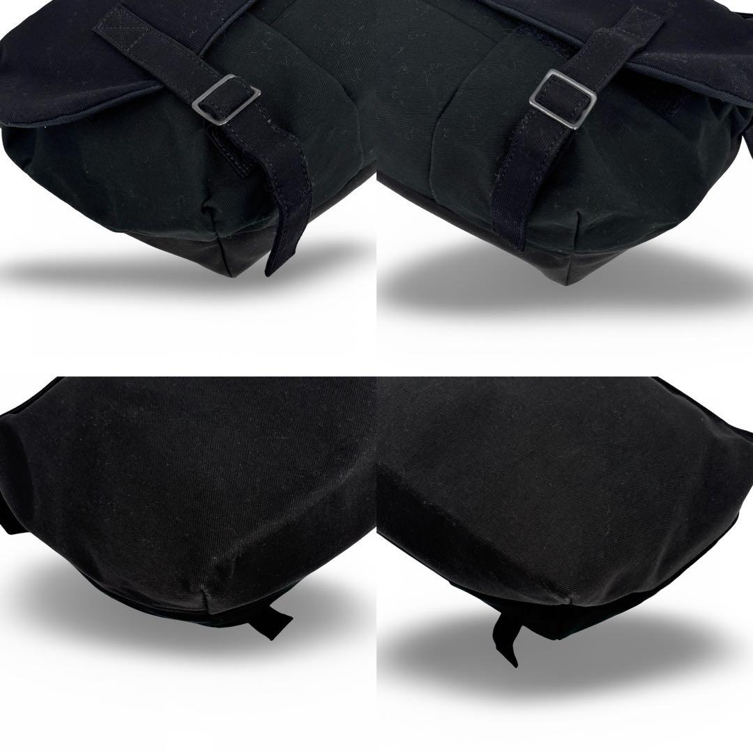 極美品】コムデギャルソン キャンバス ショルダー メッセンジャー バッグ　黒