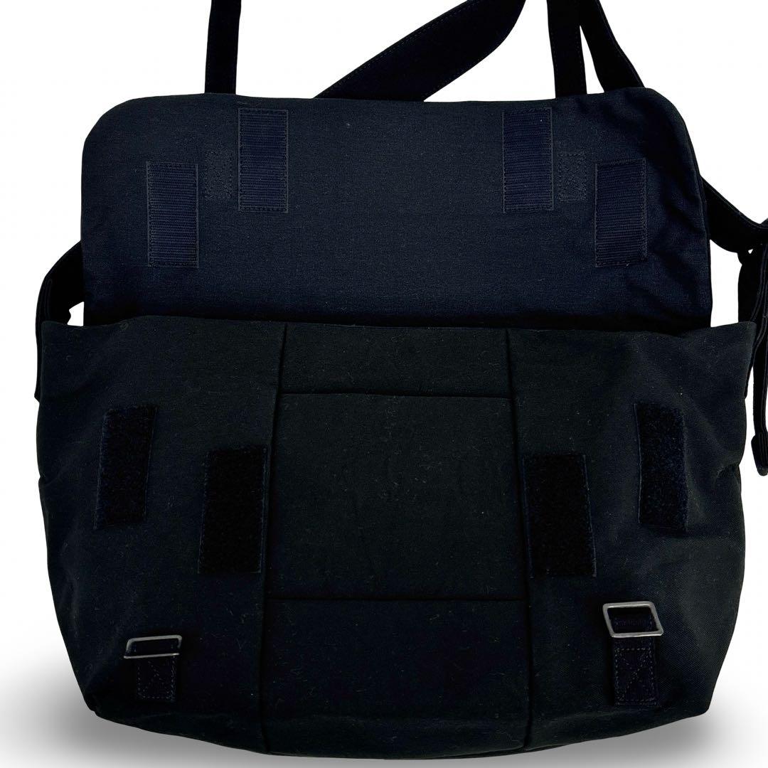 極美品】コムデギャルソン キャンバス ショルダー メッセンジャー バッグ　黒