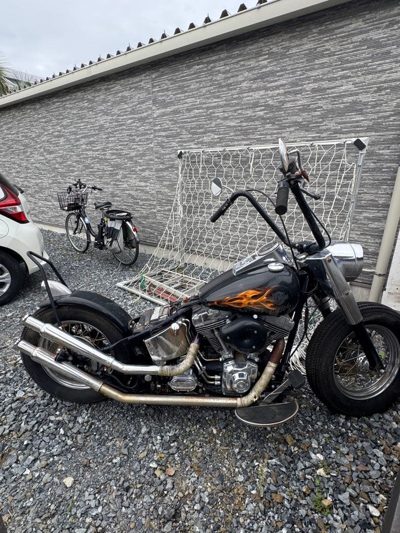 ハーレー　ソフテイル　ツインカム　書類無し　パーツ　部品取り　キャブ　車両ごと