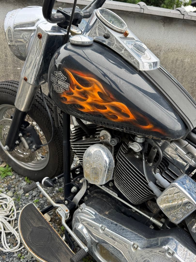 ハーレー　ソフテイル　ツインカム　書類無し　パーツ　部品取り　キャブ　車両ごと