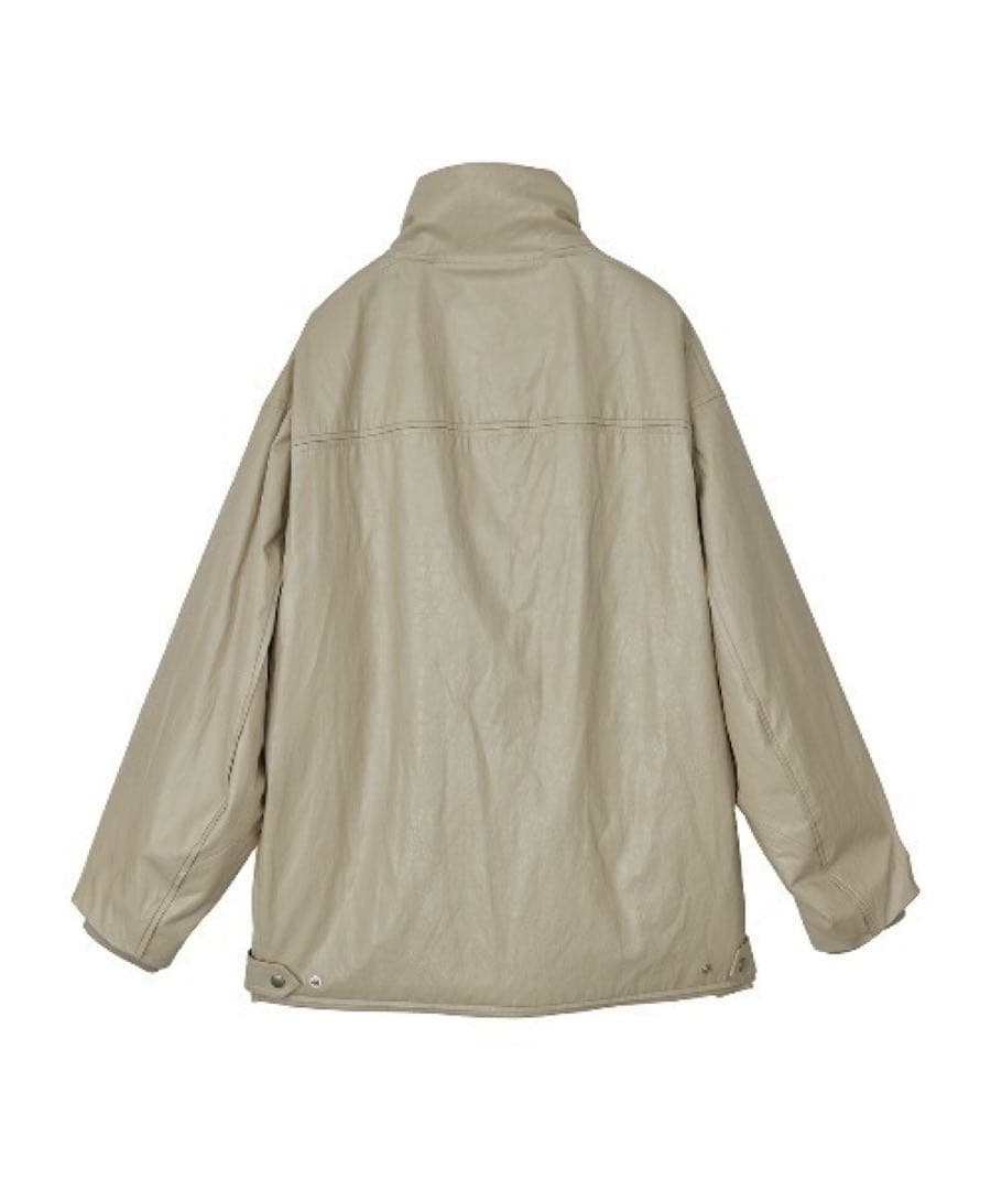 ジャケット・アウター AMERI PASTINGLIKESYNTHETICLEATHERJACKET