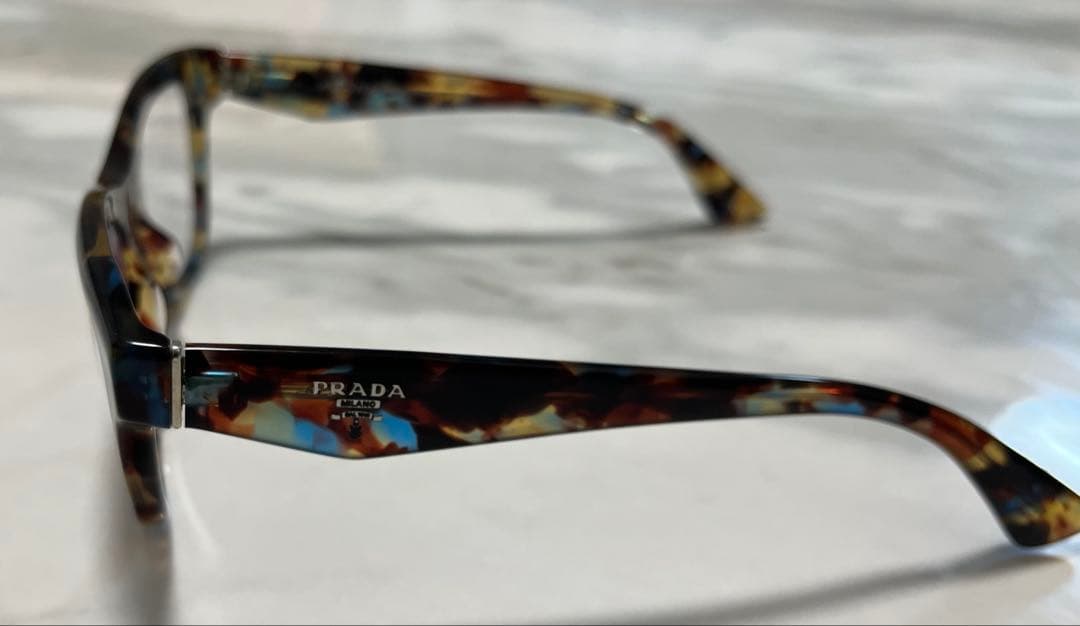 【未使用】正規品 PRADA プラダ ウェリントン マーブル メガネ