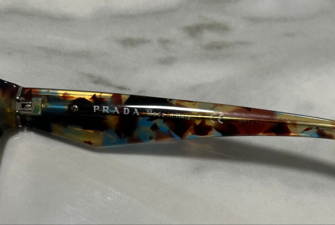 【未使用】正規品 PRADA プラダ ウェリントン マーブル メガネ