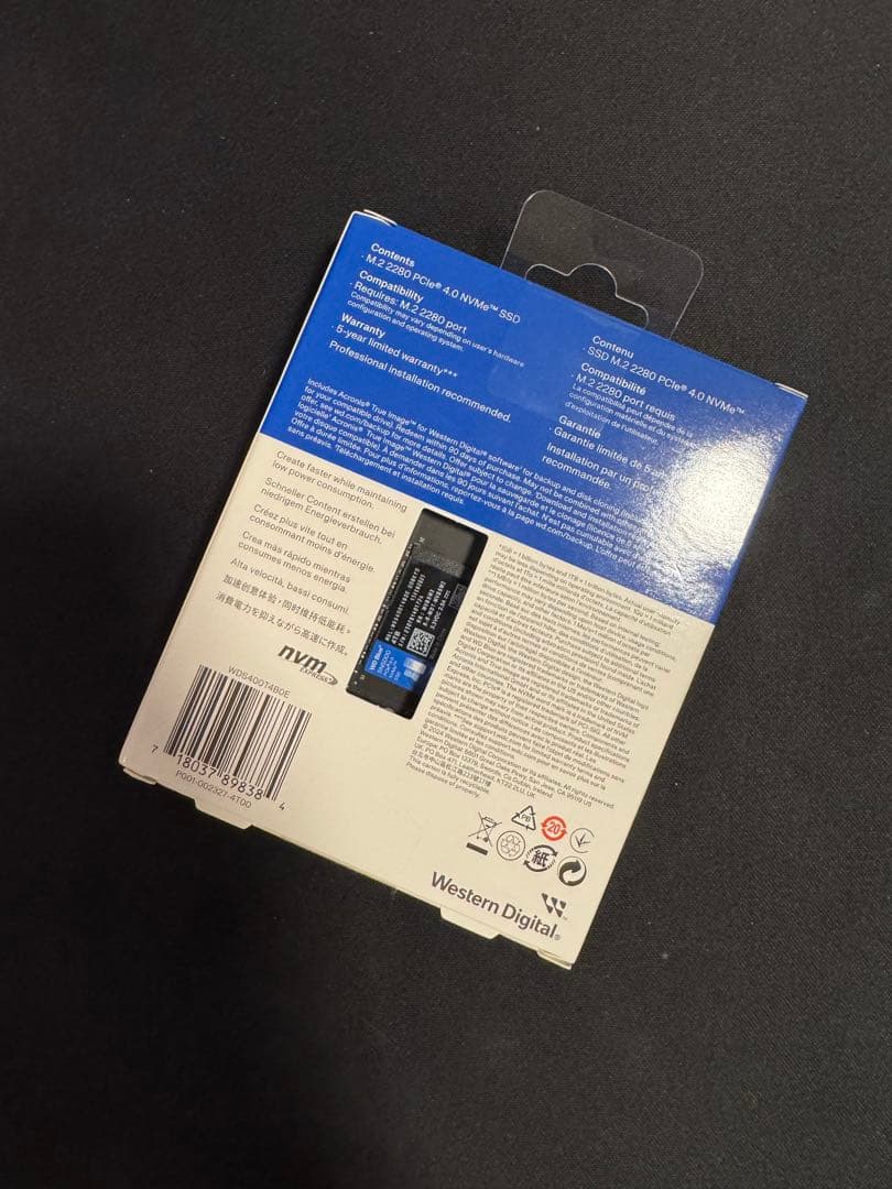 ウエスタンデジタル SN5000 4TB WDS400T4B0E-EC