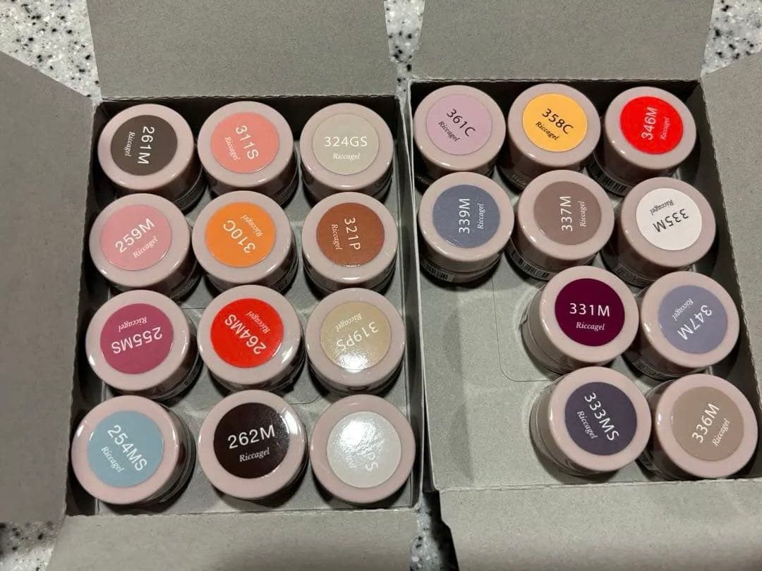 kakosan　　リッカジェル カラージェル　新品のみ77個　見本チップ付