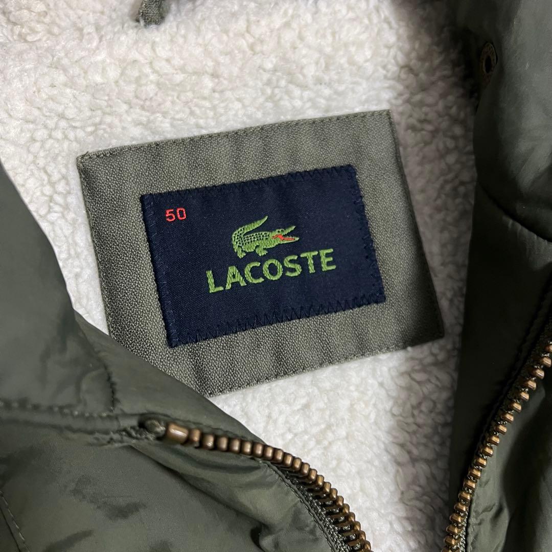 LACOSTE モッズコート 【3way】ボア ミリタリー　カーキ　ナイロン　緑