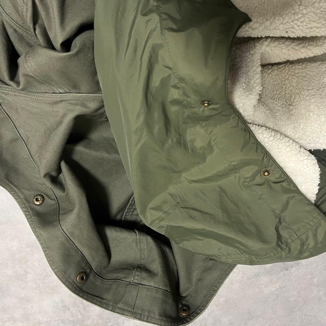 LACOSTE モッズコート 【3way】ボア ミリタリー　カーキ　ナイロン　緑