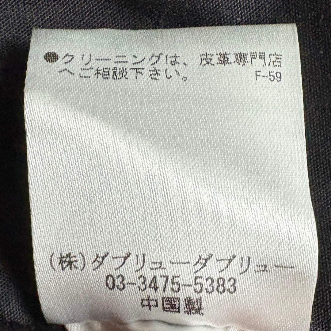 ★羊革★ BUFFALO BOBS ハーフダブル ベスト ジップアップ ジレ 黒