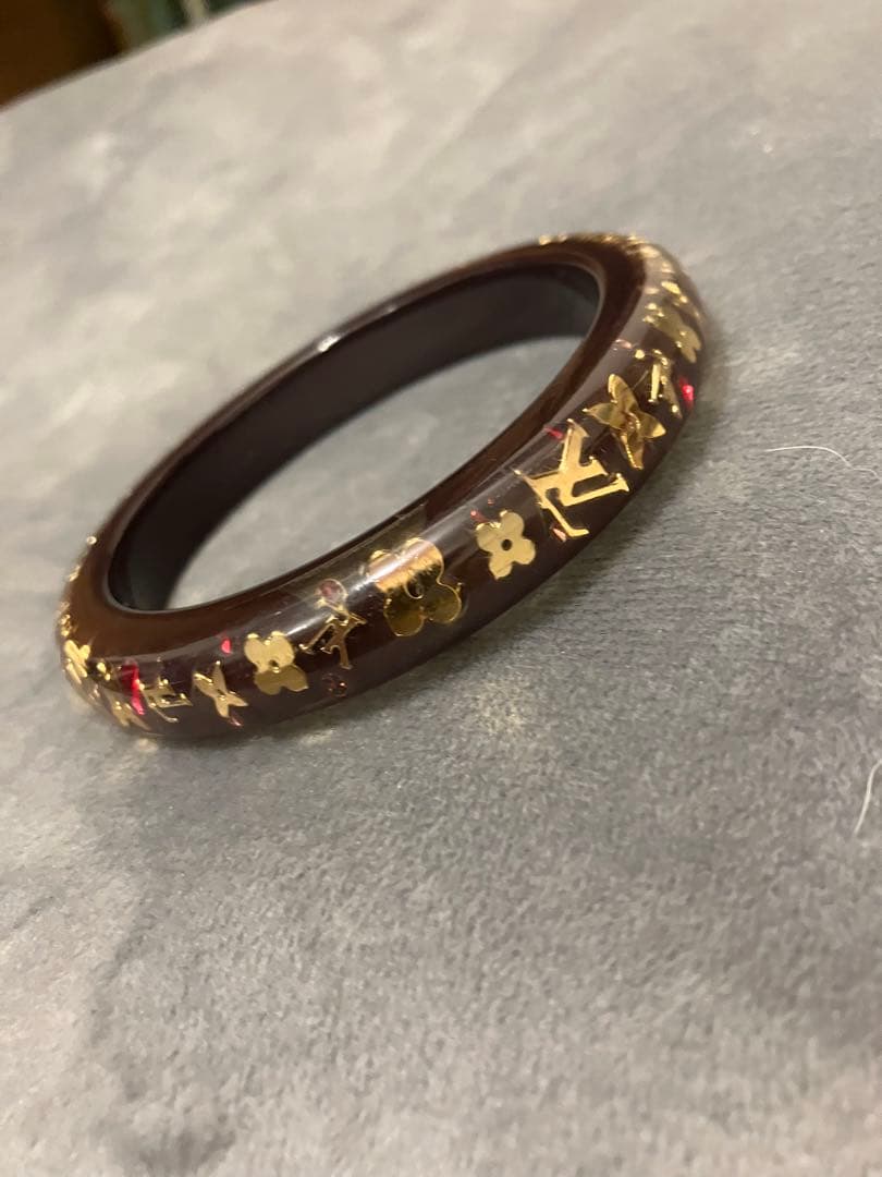 ルイヴィトン　アンクルージョン　ブラスレ　　 ブラウン　バングル