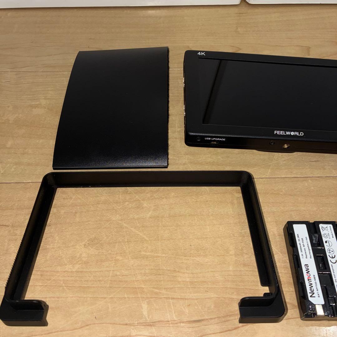 バッテリー3つセット7インチ 液晶モニター4K （FEELWORLD T7