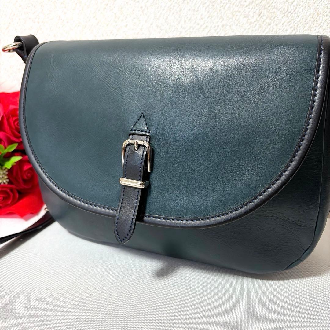 SOMES ソメスサドル レザー ショルダーバック フラップバック バイカラー