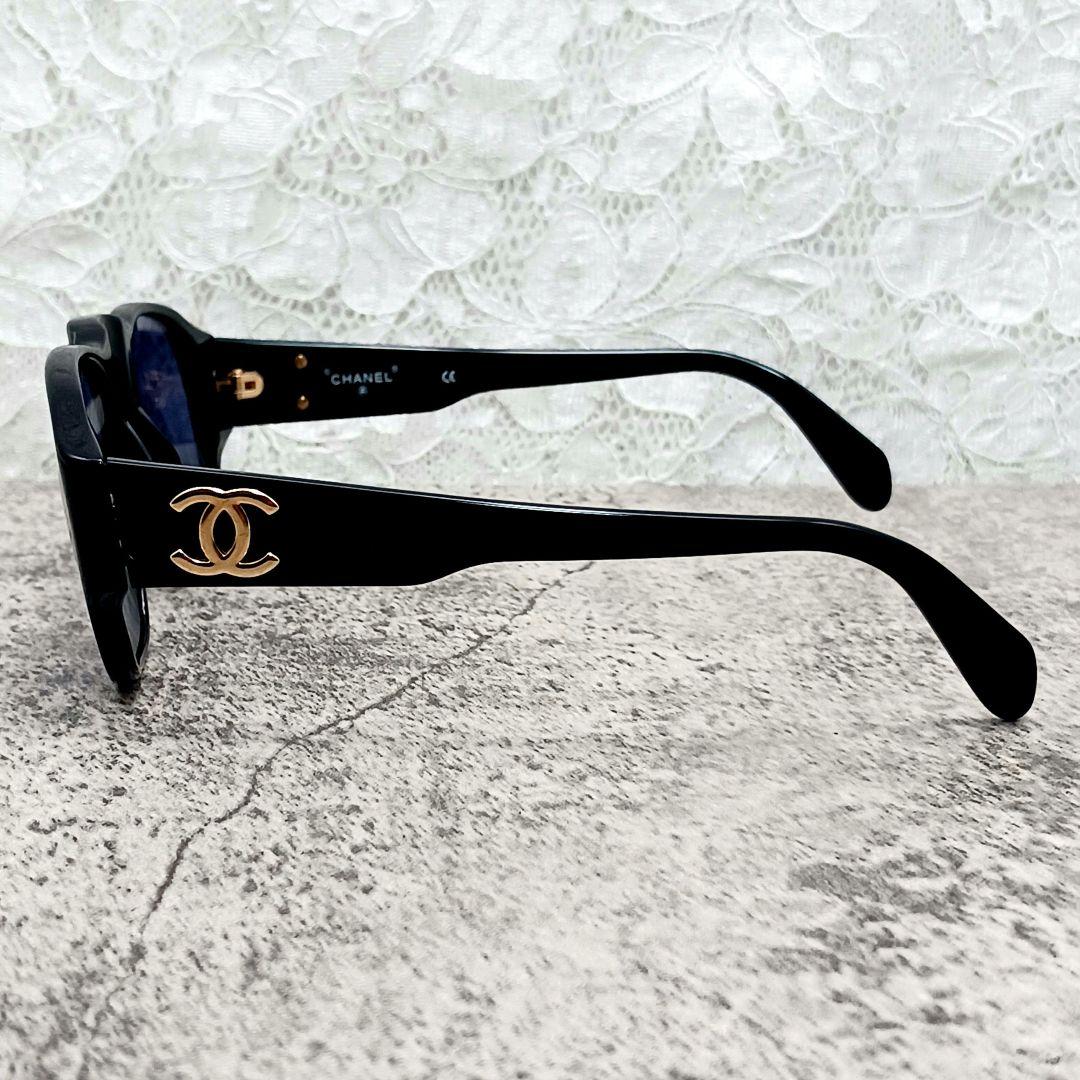 美品✨CHANEL シャネル✨サングラス ココマーク 黒 ケース付き