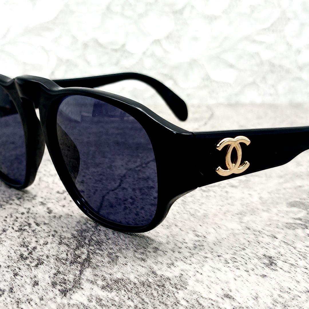 美品✨CHANEL シャネル✨サングラス ココマーク 黒 ケース付き