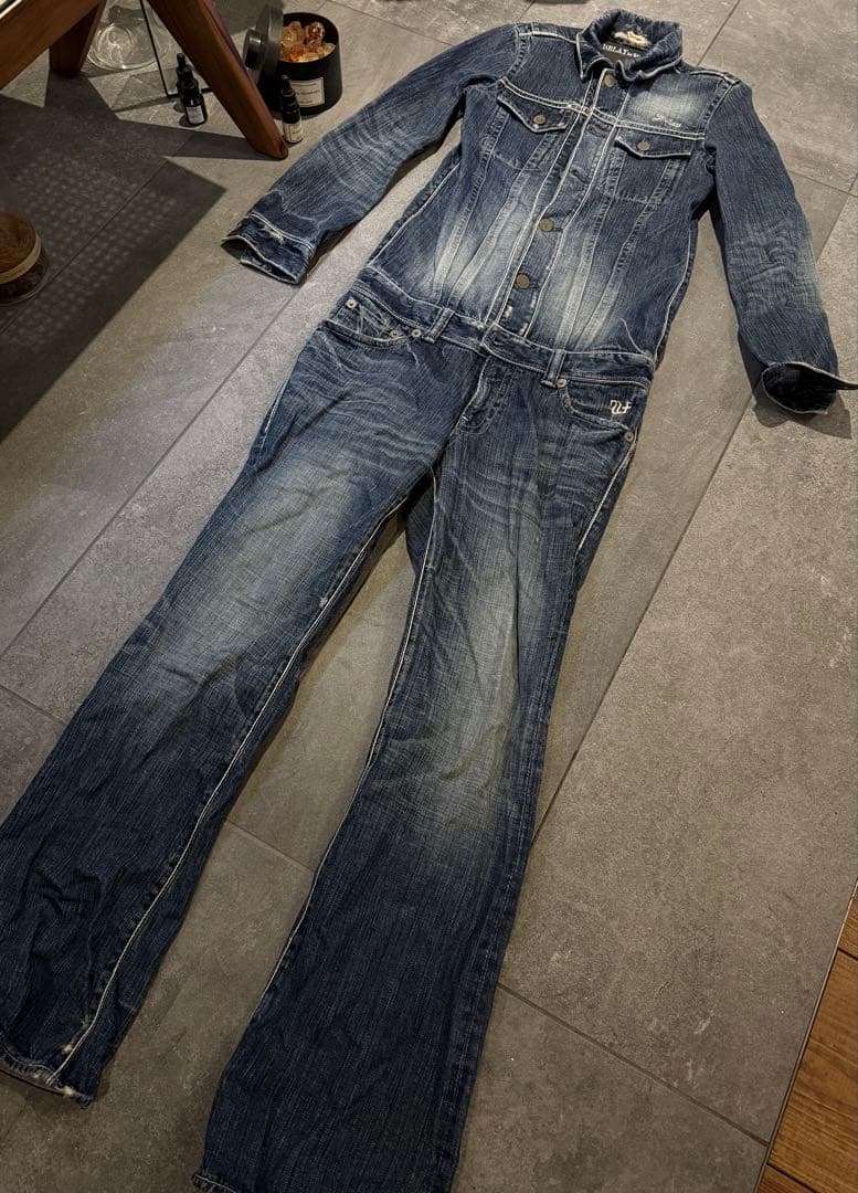 DELAY BY WIN&SONS オールインワン　サイズ1 デニムつなぎ