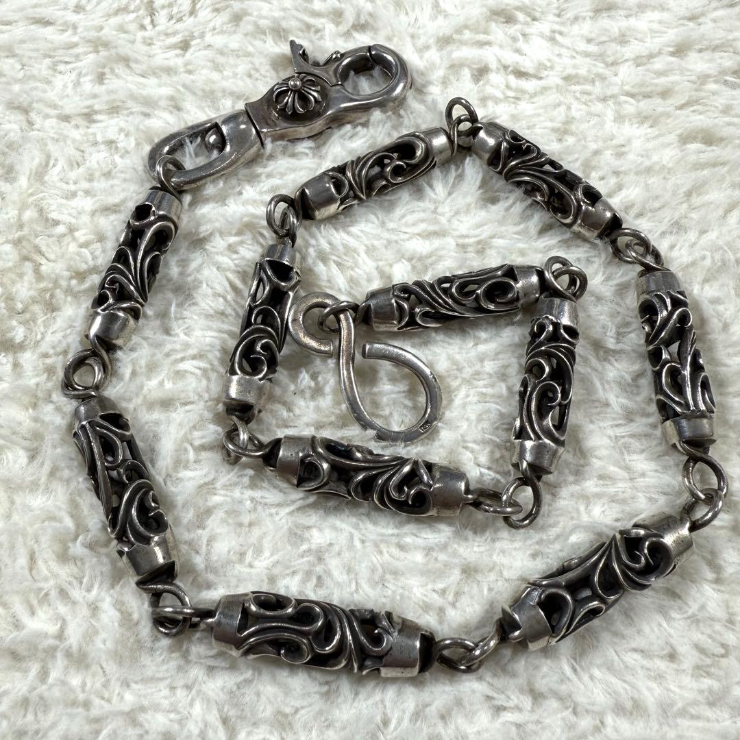 ローラーウォレットチェーン アラベスク シルバー925 11リンク