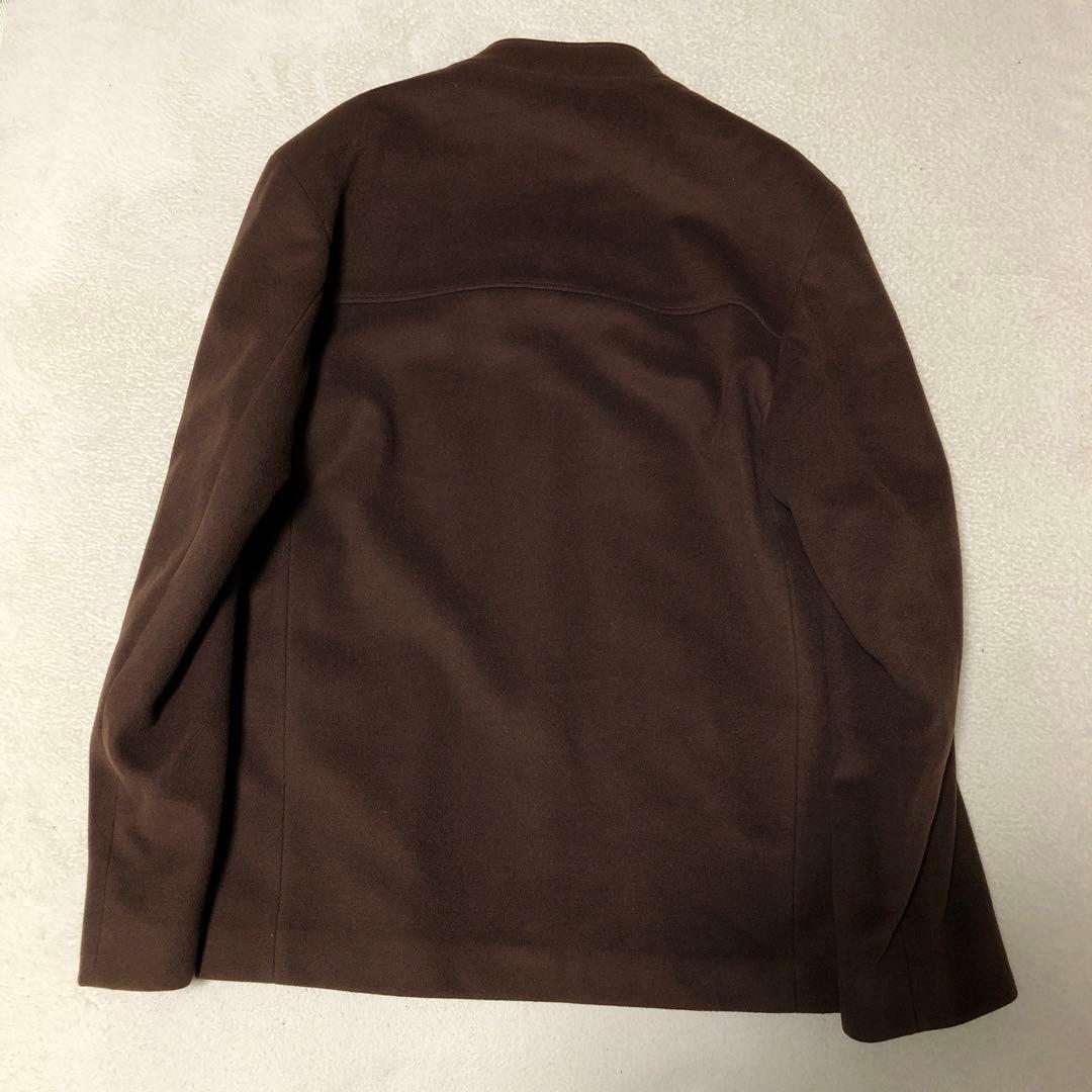 フランス製 agnes b. homme スタンドカラー ジャケット　ブラウン