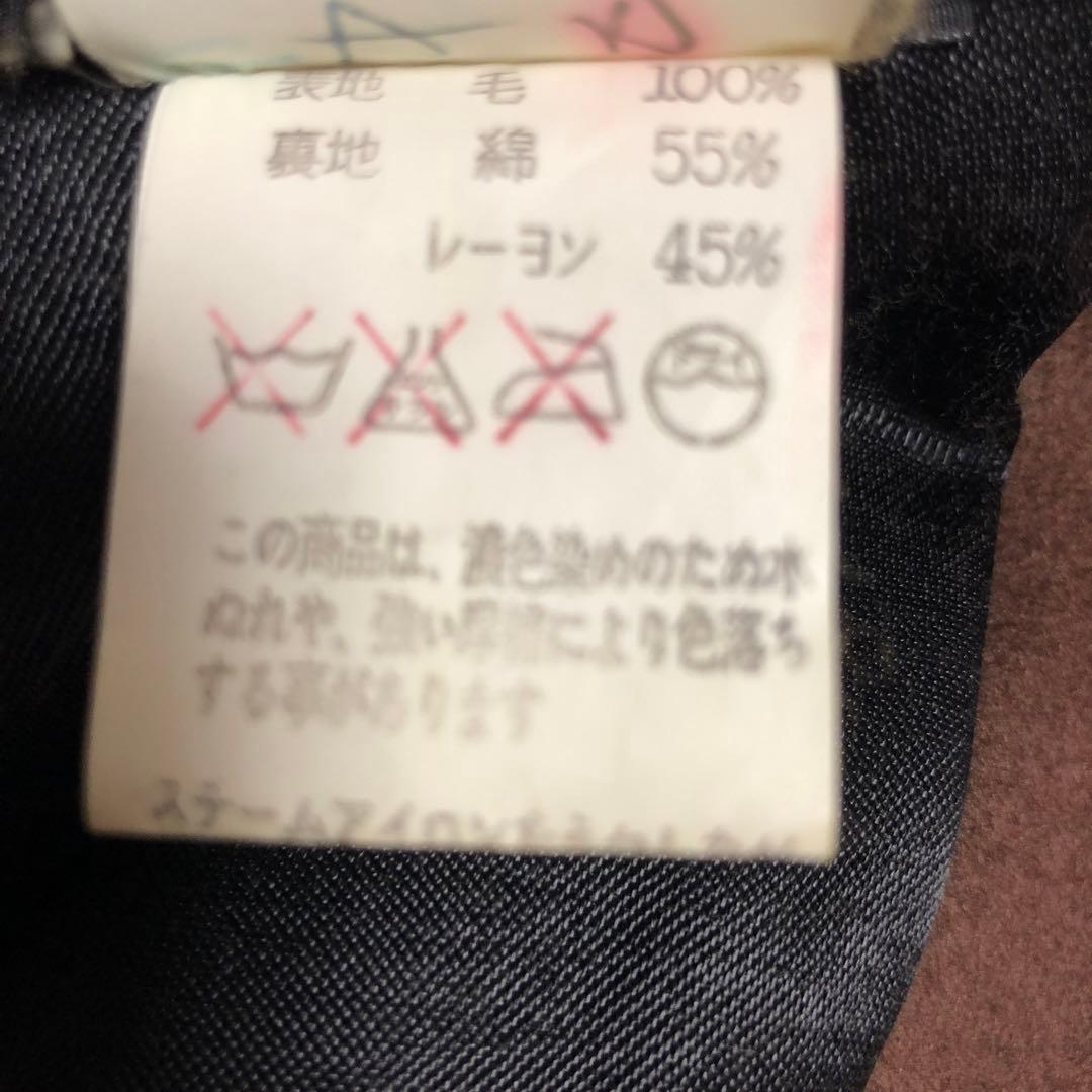 フランス製 agnes b. homme スタンドカラー ジャケット　ブラウン