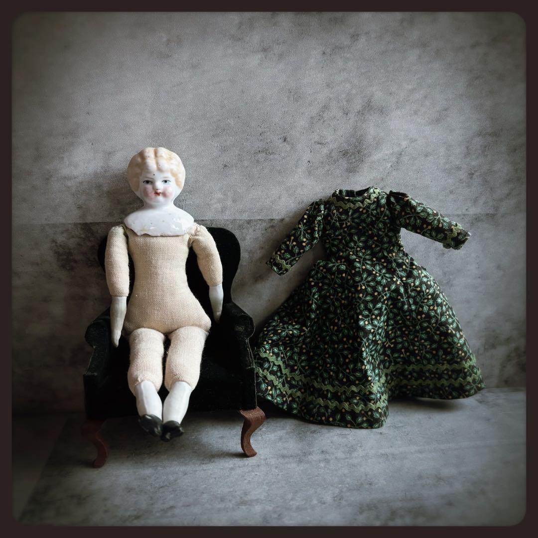 アンティーク ブロンド　チャイナヘッドドール ビスクドール