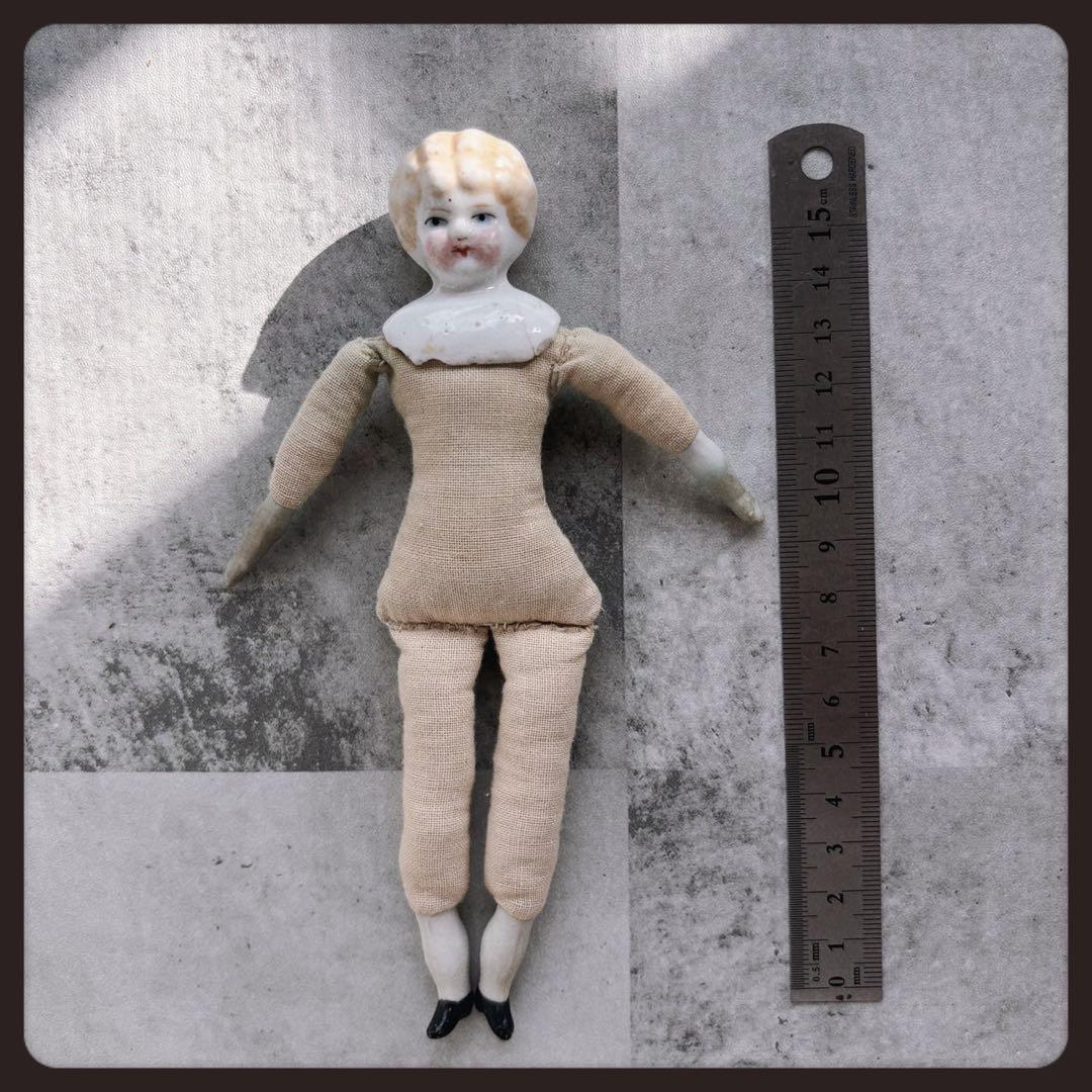 アンティーク ブロンド　チャイナヘッドドール ビスクドール