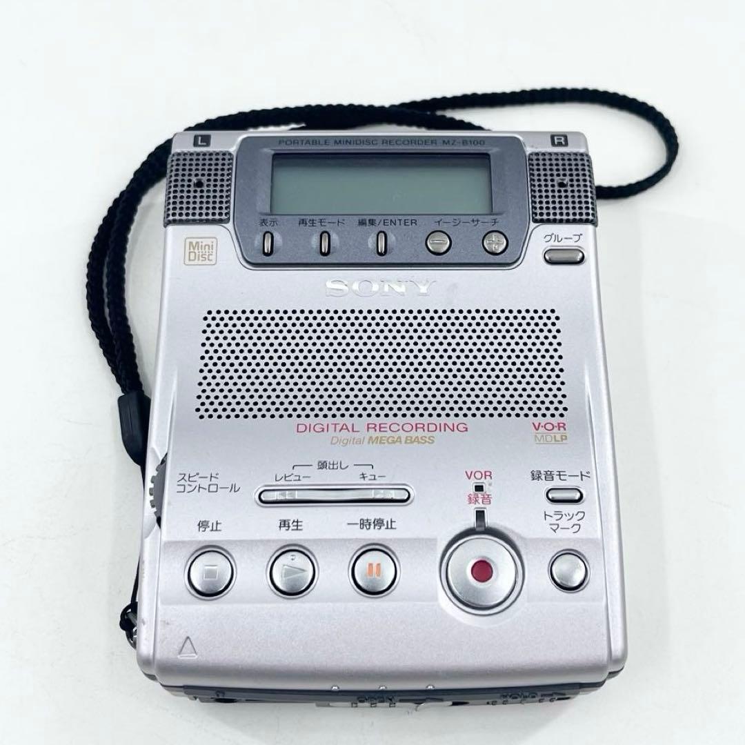 SONY MZ-B100 MDレコーダー MDLP対応 ボイス録音 美品