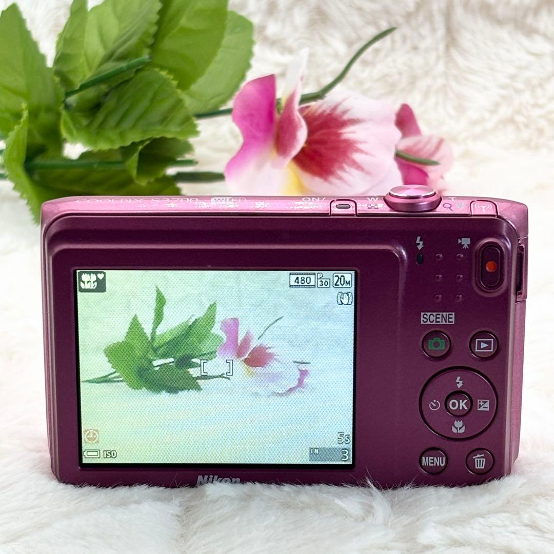 極美品✨ 実写美⭕️ Nikon COOLPIX S3700 ピンク Wi-Fi