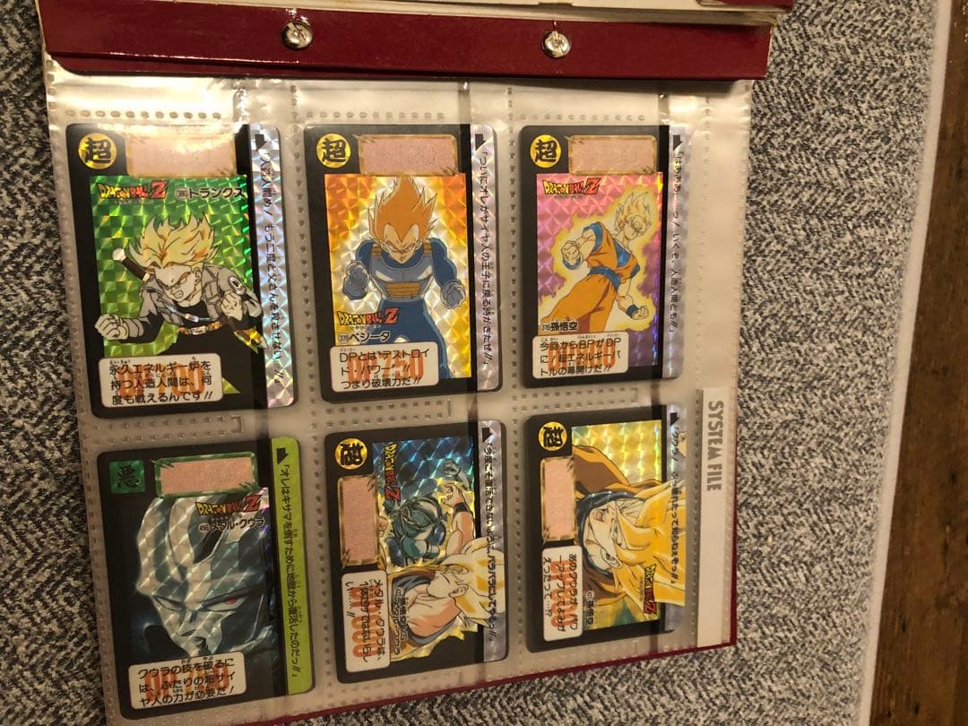 ホルダー付き旧ドラゴンボールカードダス52枚+ジャンボカードダス3枚
