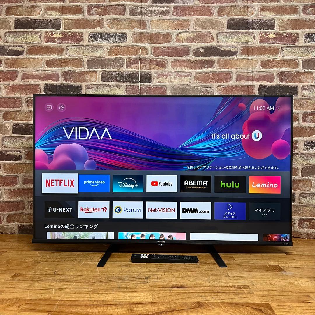 ハイセンス 43V型 液晶テレビ 4Kチューナー内蔵 43E6G 動画アプリ搭載