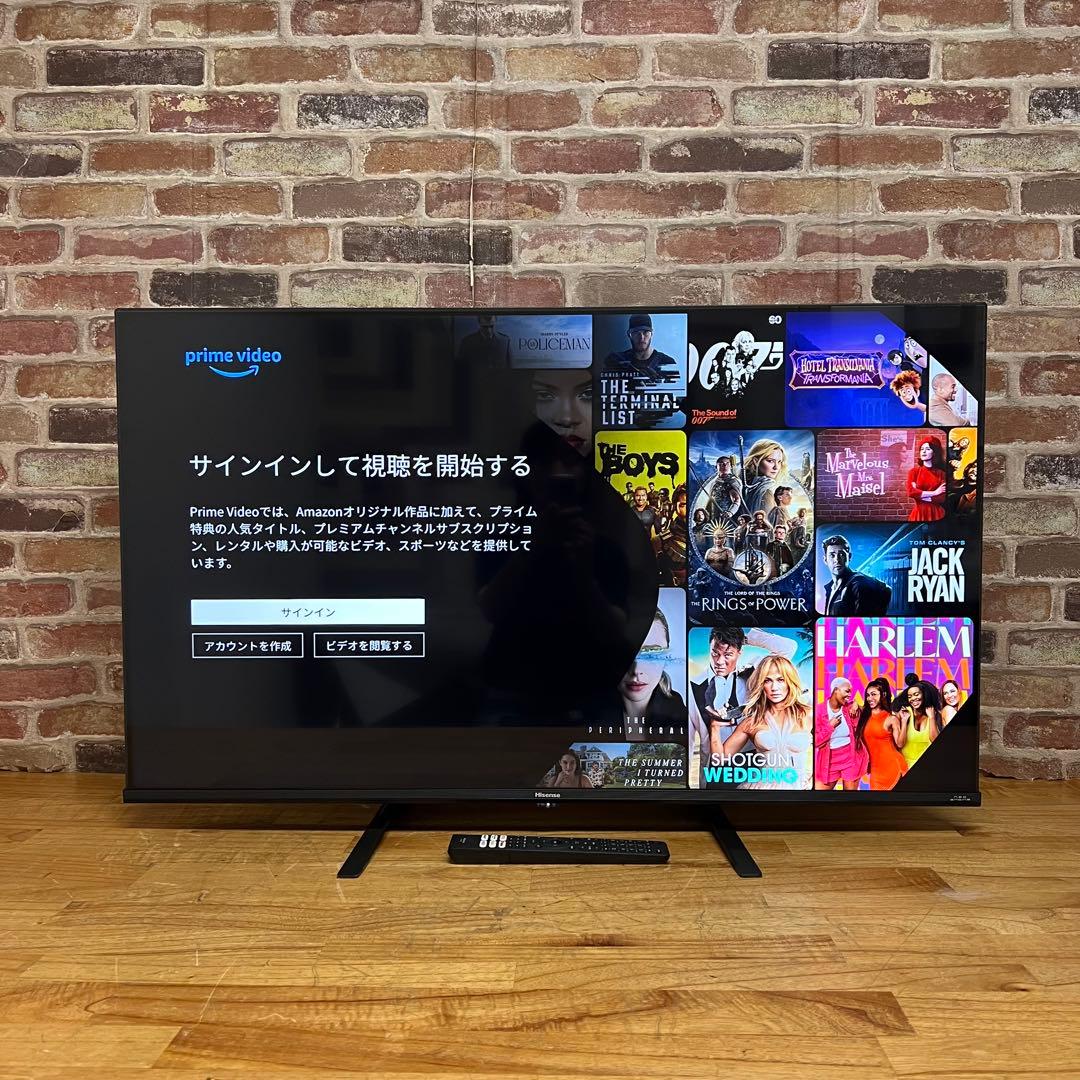 ハイセンス 43V型 液晶テレビ 4Kチューナー内蔵 43E6G 動画アプリ搭載