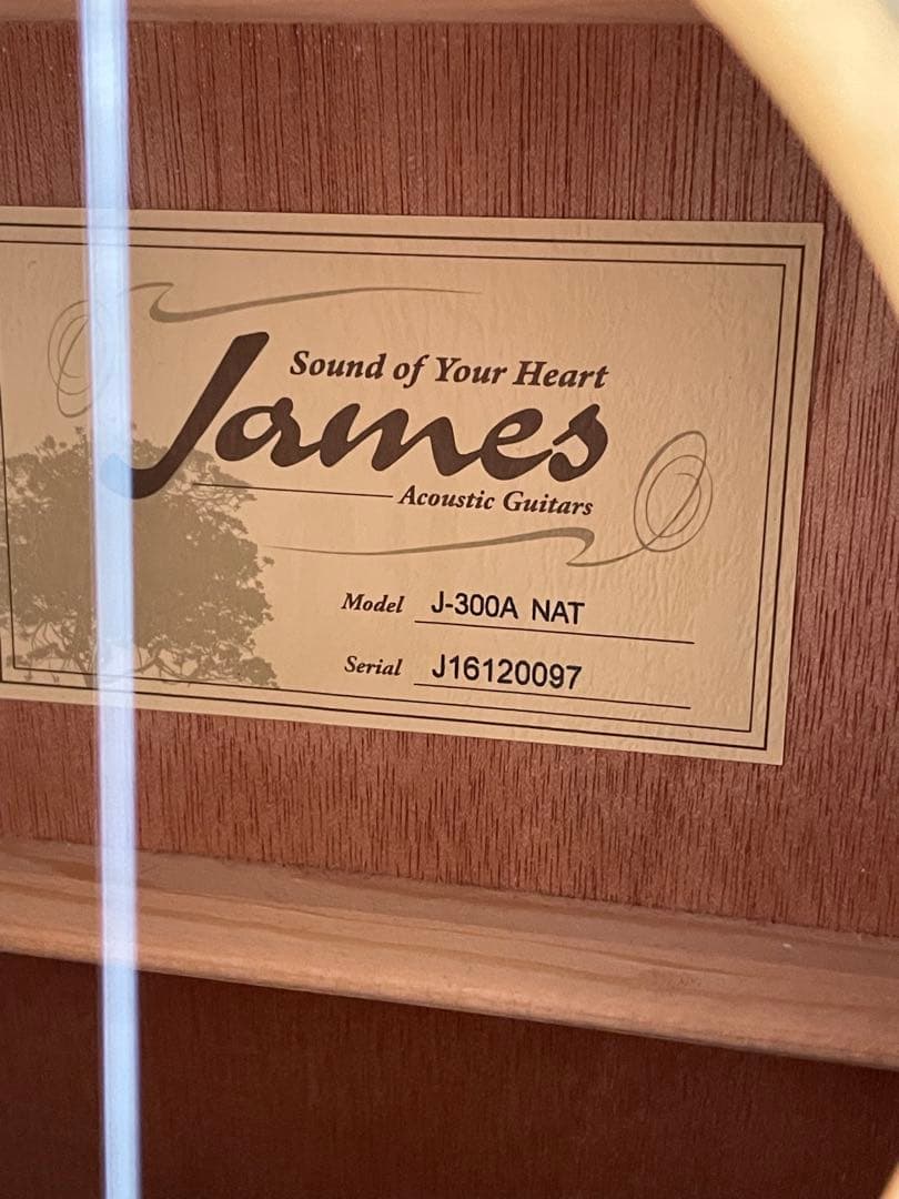 美品☆James J-300A NAT アコースティックギター