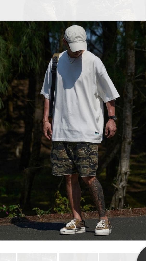 ＸPOSE タイガーカモカーゴショートパンツ