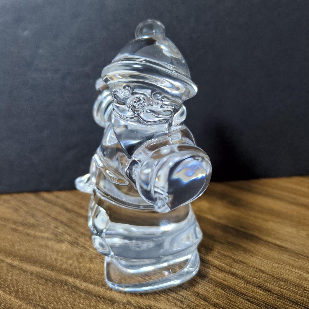 Baccarat バカラ スノボーに乗る サンタクロース フィギュア