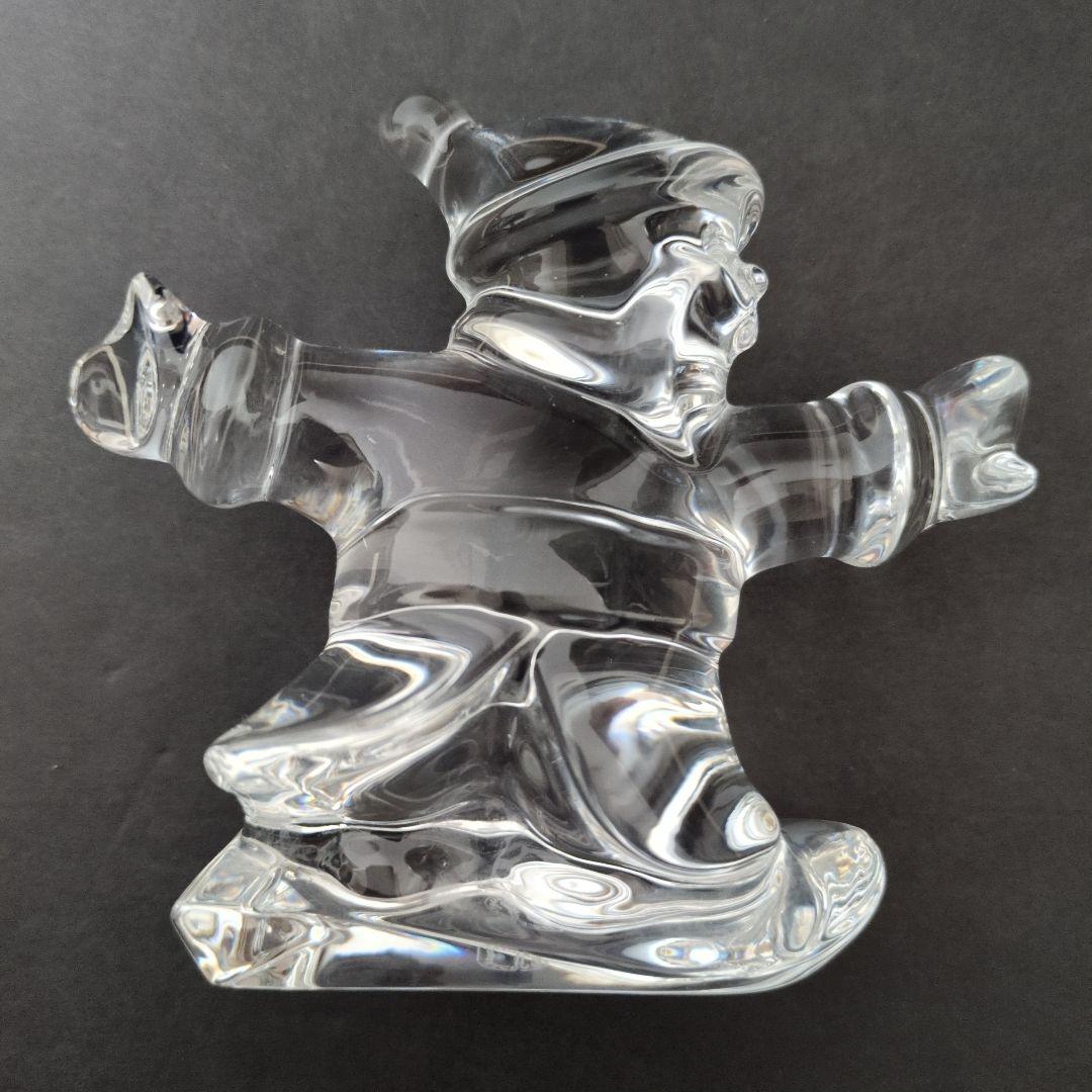 Baccarat バカラ スノボーに乗る サンタクロース フィギュア