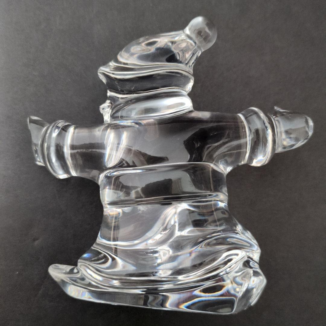 Baccarat バカラ スノボーに乗る サンタクロース フィギュア