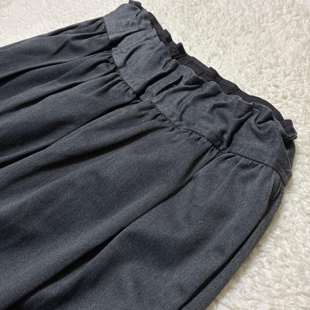 FIR MUM フィルマム　サルエルパンツ　グレー　コットン　ポリエステル