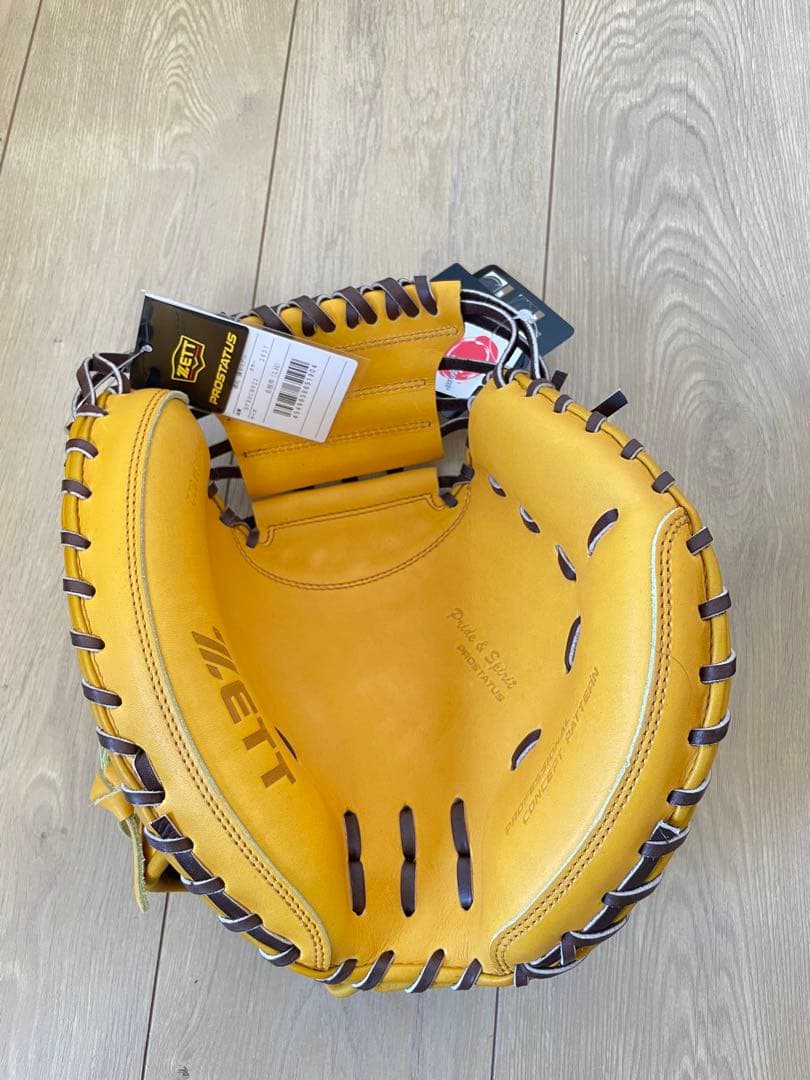 ランラン　ZETT プロステイタス 硬式捕手用ミット　小林モデル