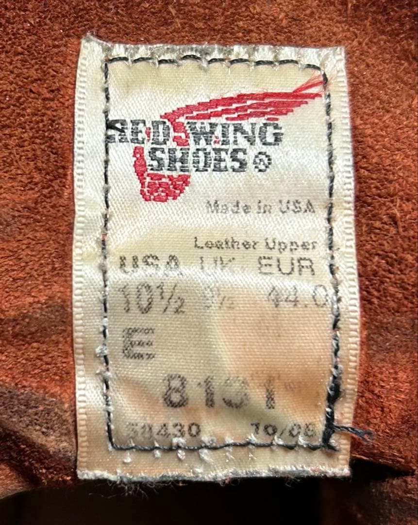 【10.5/E】8131 RED WINGレッドウィング★ハーレー ninja