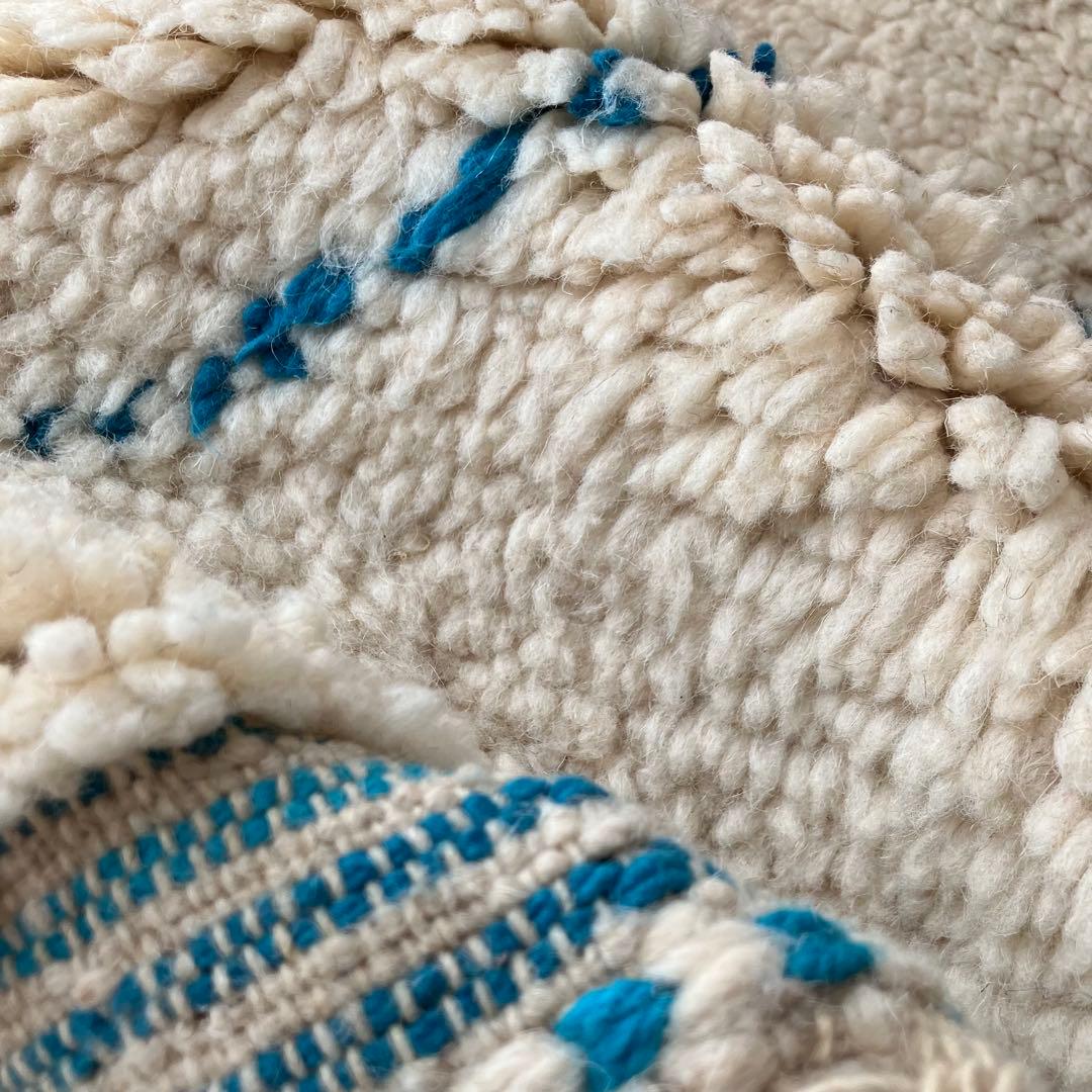 モロッコ111×171◇ダイヤ◇ ベニワレン　エメラルド　トルコヴィンテージラグ