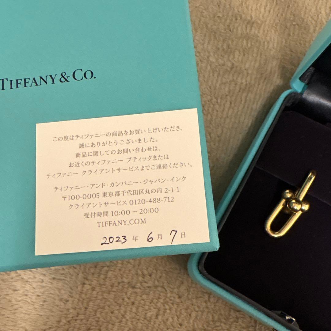 ティファニー ハードウェア ラージ リンク ピアス イエローゴールド