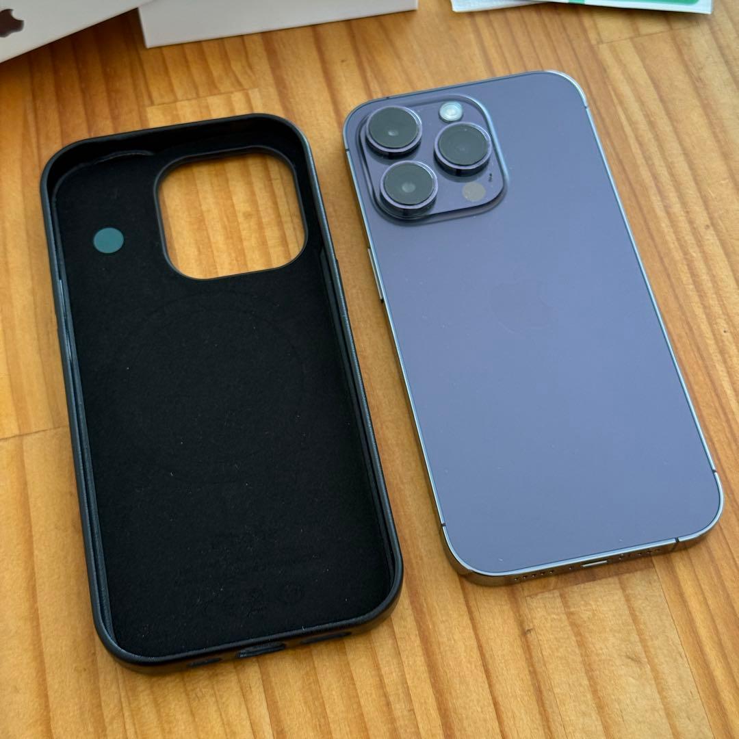 【美品】iPhone14プロ 本体 ディープパープル 256GB SIMフリー
