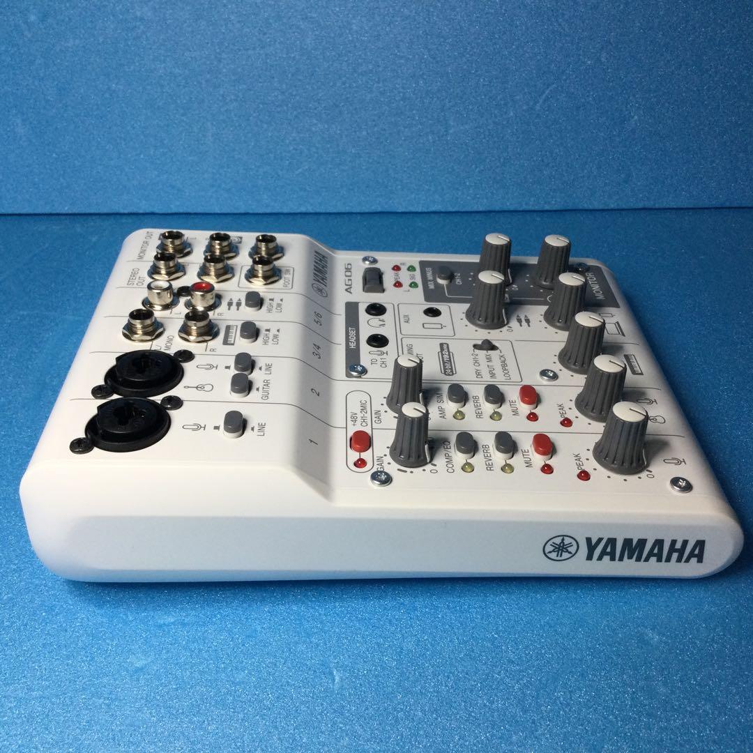 YAMAHA ヤマハ★AG06MK2★白　数回使用の美品です。箱は痛みあり。