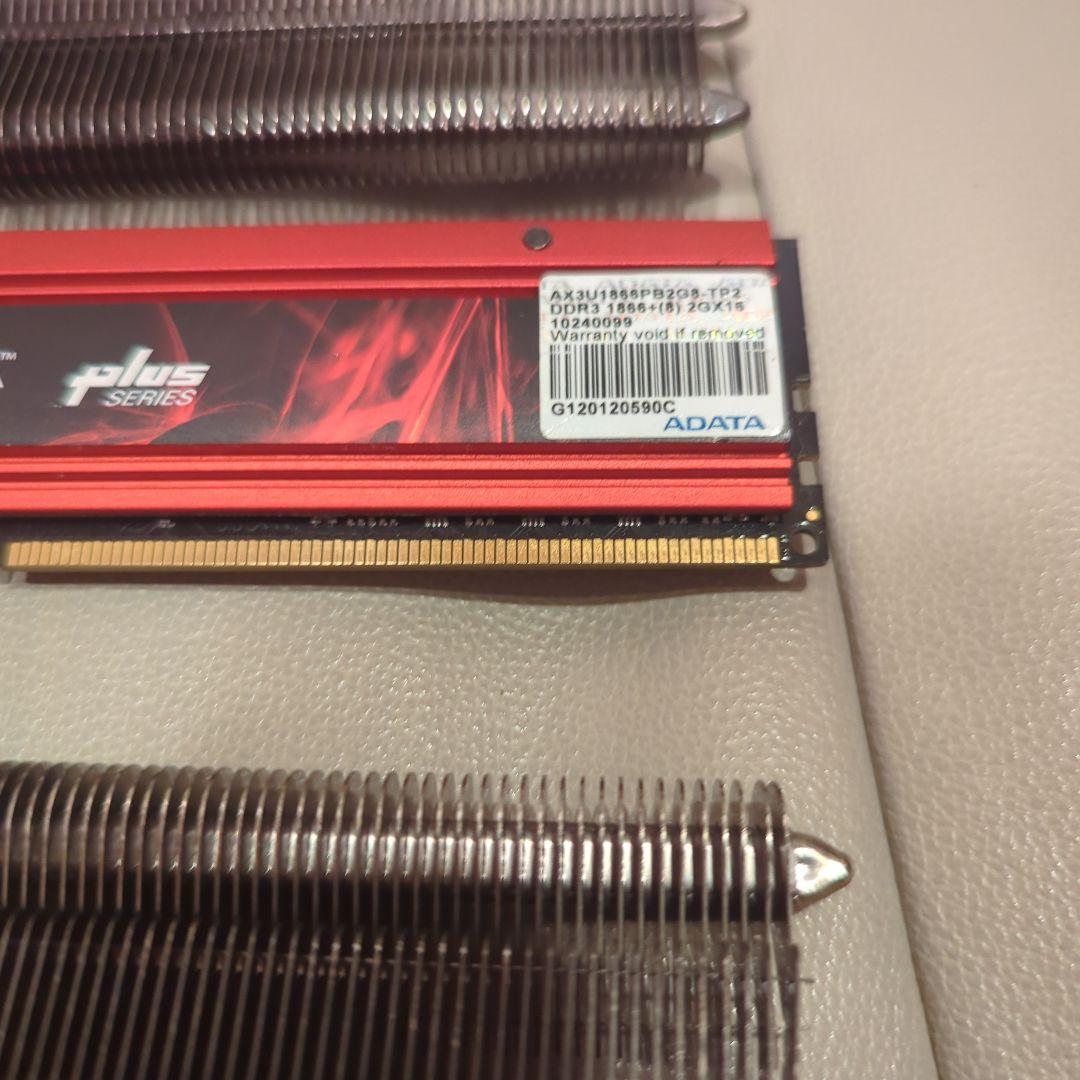 希少品 ADATA DDR3 1866MHz CL8 2GB×2枚