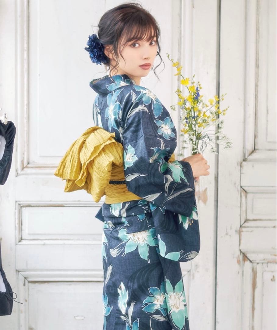 dita 花柄 浴衣・帯セット