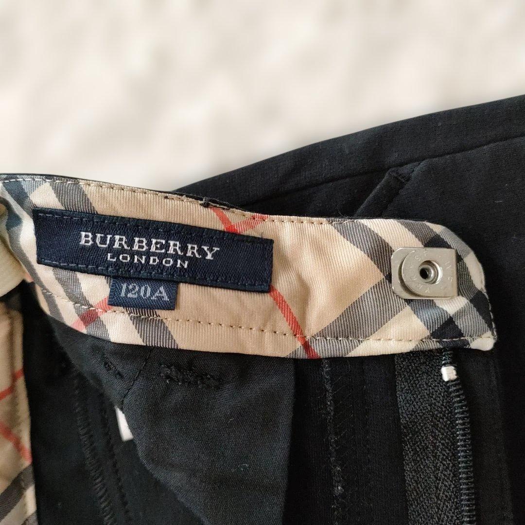 バーバリー フォーマルスーツ 120 卒園式 入学式 ノバチェック 黒